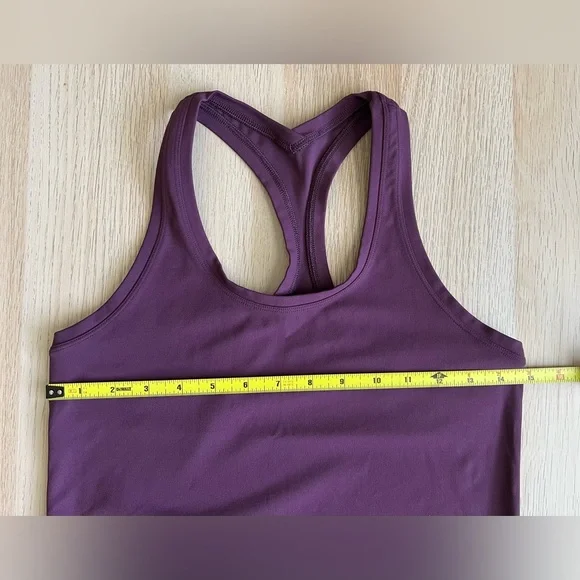CRZ YOGA Butterluxe Racerback Waist Length Tank Deep Purple - Picture 7 of 10